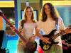 Vada (bass) & James (guitar) Fegely are the heart of Homeskool Dropouts - at their show at Pizza Tugos.